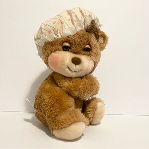 Vintage Teddy Beddy Betsy Bear Bedtime Adventure Brown Bonnet 1985 Plush Toy